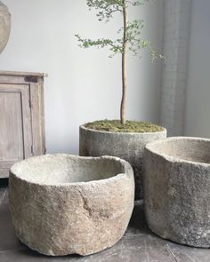 Rustic Natural Stone Planters