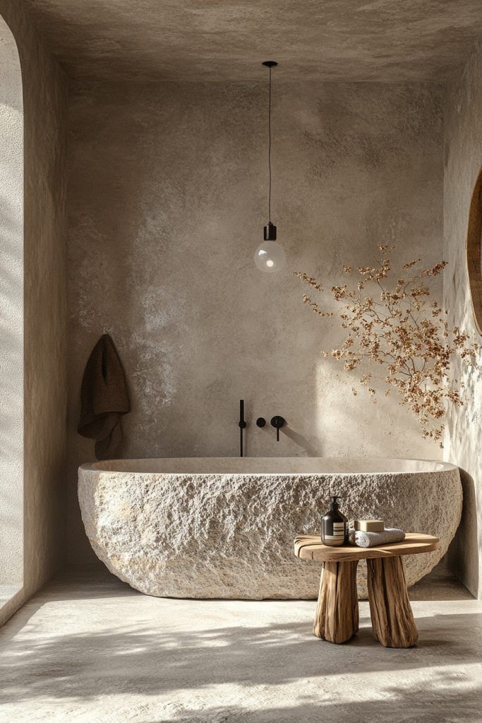 Zenstone Haven Natural Rock Bathtub