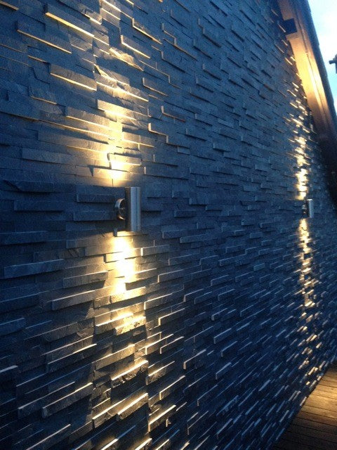 Black Slate Boundry Wall Cladding