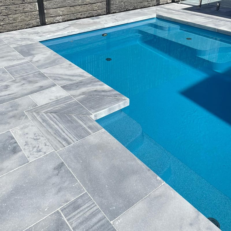 Grey Marble Pool Deck Flooring (Customized)