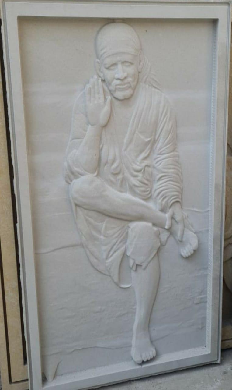 Divine Blessings – Shirdi Sai Baba 3D Wall Panel (₹1700/sq. ft)