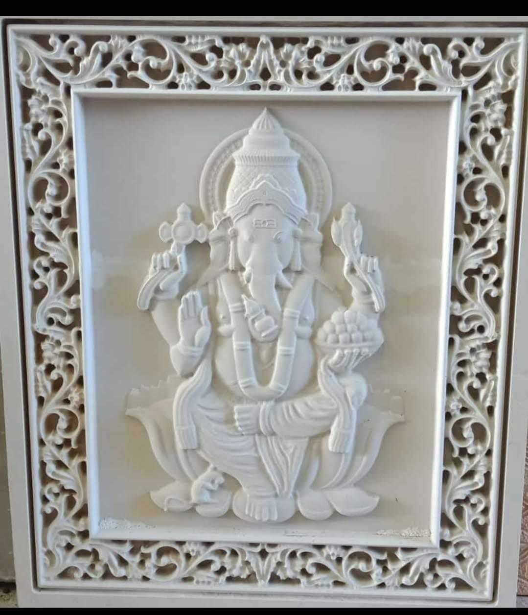 Divine Ganesha – 3D Sculpted Wall Art