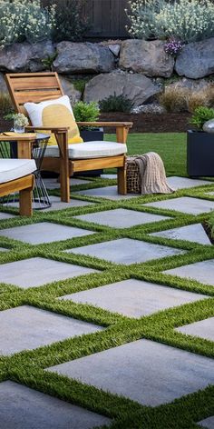 Geometric Grass Paver