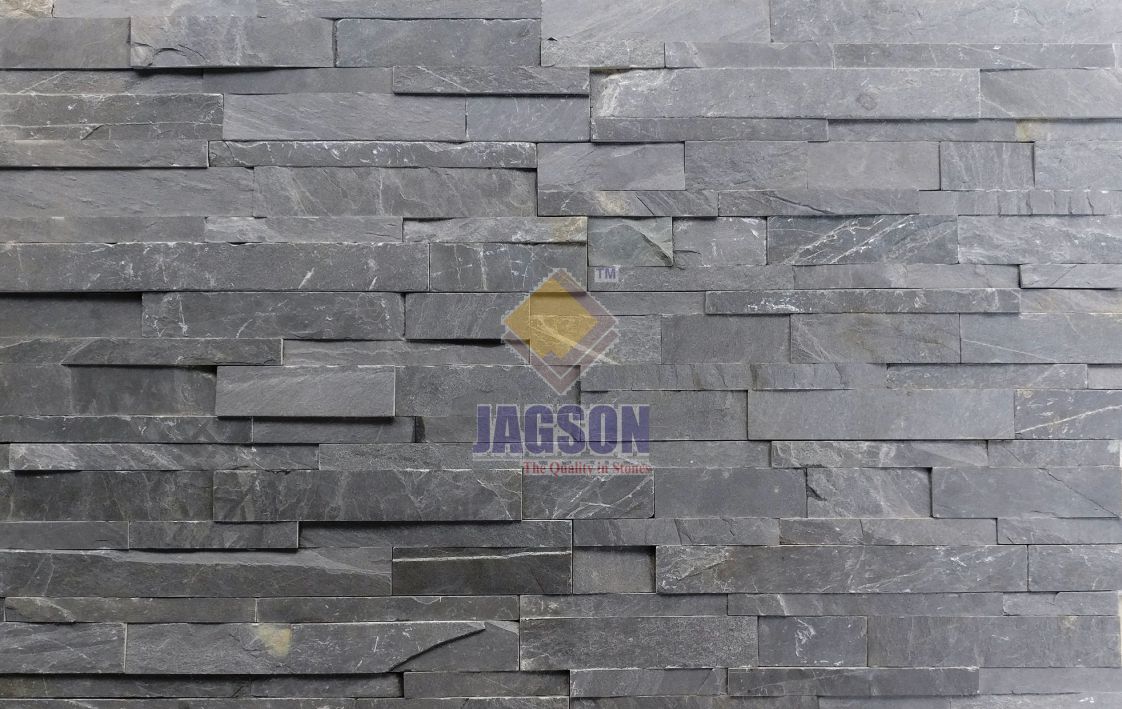 Black Slate Stone Wall Panel