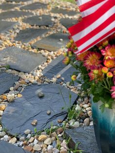 Rustic Slate Stepping Stones