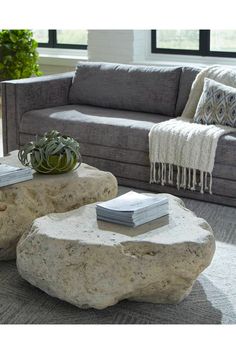 Natural Stone Coffee Table Boulders