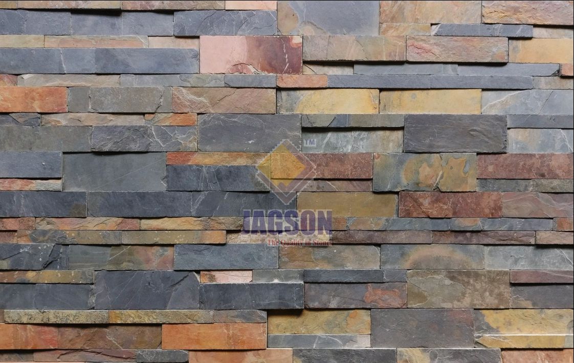 Jak Multi Slate Stone Panel (15x60 cm)