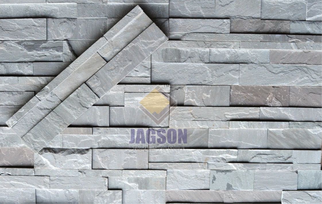 Kandla Grey Sandstone Cladding (15x60 cm)