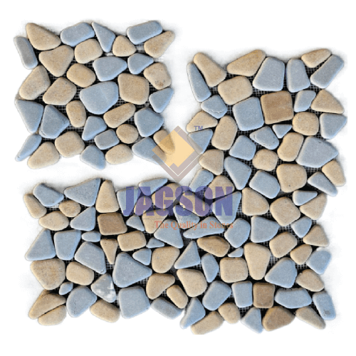 Limestone Pebble  Mosaic-Valen Tino (27x27 cm)