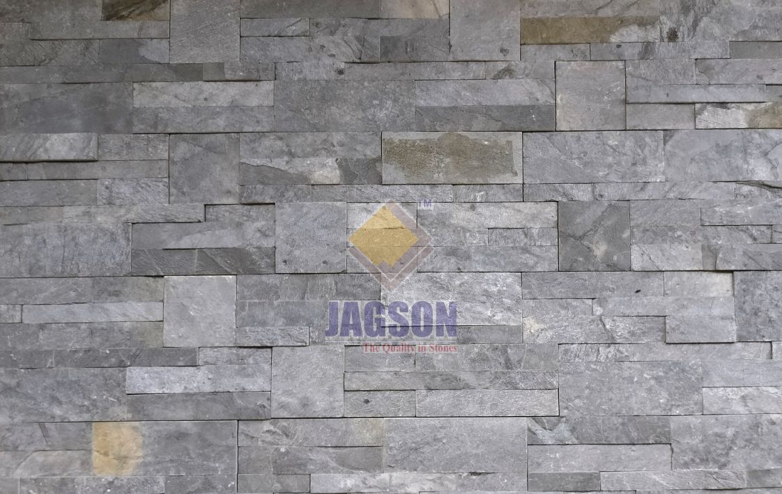 Metal Grey Stone Wall Panel (15x60 cm)