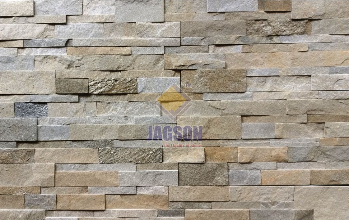 Moon Grey Natural Stone Panel (15x60 cm)