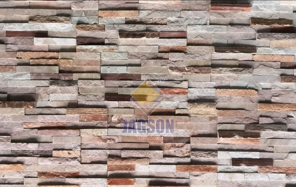 Pink Stone Wall Panel (15x60 cm)